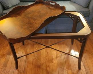 1980's Maitland-Smith tray top coffee table