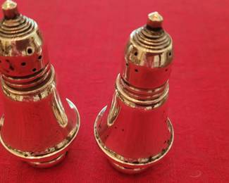Mayflower sterling silver weighted salt and pepper 3 1/2"