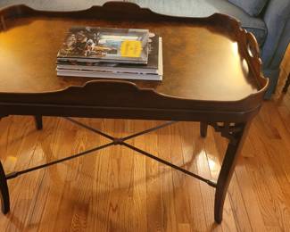 1980's Maitland-Smith tray top coffee table