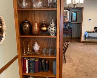 Clear Glass Pitchers, Ceramic Decor, Bibles, Brass Candlesticks