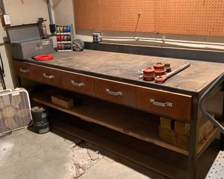 Custom Work Bench with Drawers