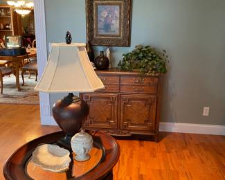 Lamps, Rug, Decor, Small Entry Buffet