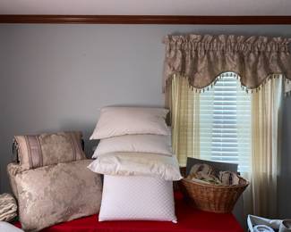 Goose Down Pillows, Place Mats, Standard Size Pillows, Curtains, Rugs