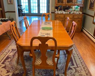 Dining Table with Six Chairs
