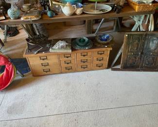 Antique filing cabinet