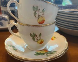 Pair of Oxford China Teacup & Saucers