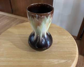 Brown/Cream Drip Glaze Pottery Drinking Glass