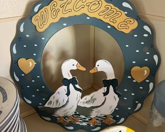 Welcome Duck/Wreath Sign