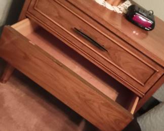Midcentury Dixie Nightstand & Lowboy Dresser
