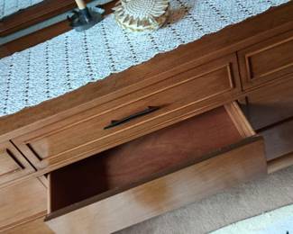 Midcentury Dixie Nightstand & Lowboy Dresser
