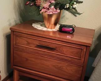 Midcentury Dixie Nightstand & Lowboy Dresser
