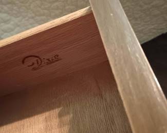 Midcentury Dixie Nightstand & Lowboy Dresser
