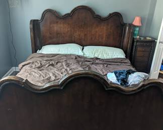 Antique Ralph Lauren king size bed