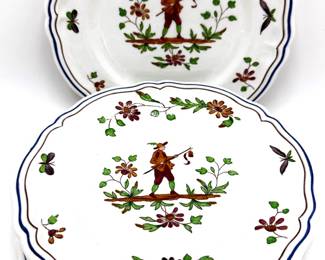 Set 7 Vintage Longchamp France Moustiers Hand Painted Small Plates, Made In Mexico
Lot #: 85