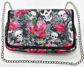 Vintage Betsey Johnson Sequin Skull & Rose Bag
Lot #: 27
