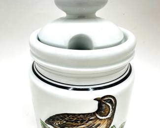 Set 3 Porcelaine D'Auteuil French Canisters & 2 Porcelaine D'Auteil Salt Shakers
Lot #: 17

