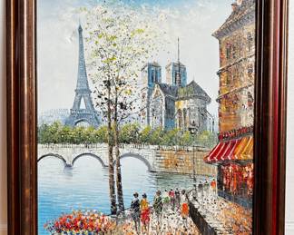 Caroline Barnett (1877-1950 American) Original Oil Painting Of Paris, Signed
Lot #: 10