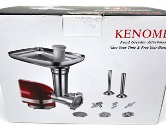New In Box Kenome Meat & Food Grinder Attachments For Stand Kitchen Aid Mixers
Lot #: 83