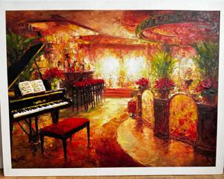 Hongdan Lin (Circa 2000) Large Original Oil Painting On Foam Board With Mat, Unsigned & Unframed
Lot #: 9