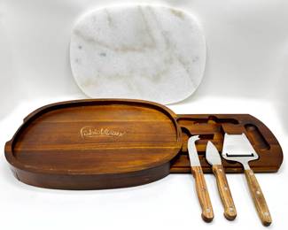 Fabio Viviani Heritage Collection Marble Cheese Board With Acacia Base & 3 Steel Tools
Lot #: 97