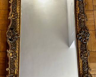 Vintage French Provincial Syroco Style Gold Ornate Wall Mantle Mirror
Lot #: 32