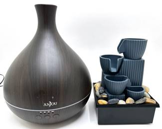 Anjou Aroma Diffuser Model AJ-AD012 & Room 2 Room Desktop Fountain
Lot #: 128