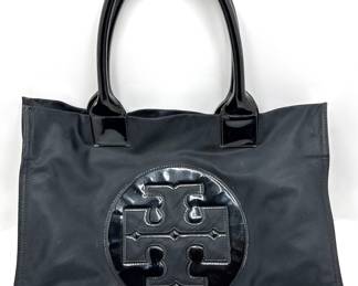 Tory Burch B2304 Black Patent Leather Nylon Large Tote
Lot #: 26