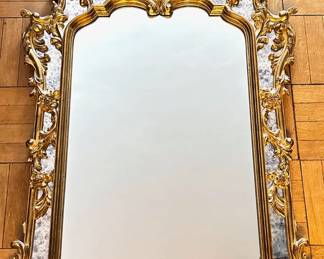 Antique Louis XV Style Wall Mirror In Carved Giltwood Frame
Lot #: 31