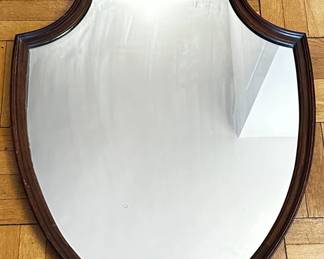 Antique Federal Style Shield Mahogany Mirror In Carved Wood Frame
Lot #: 101