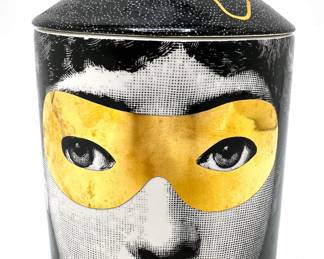 Fornasetti Profumi Golden Burlesque Covered Canister With Gold Accents
Lot #: 37