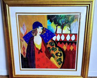 Itzchak Tarkay (2002 Yugoslavia) Indigo Chapeau Seriolithograph, Signed With Certificate Of Authenticity
Lot #: 11