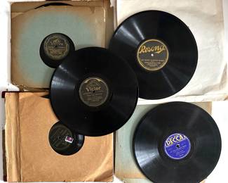 Over 15 Antique 78 RPM Records By Victor, Decca & More
Lot #: 59