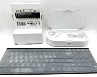 New Iclever Model IC-BK10 Bluetooth Keyboard, New Humancentric Monitor Stand & Homecode UV Cleaner
Lot #: 66