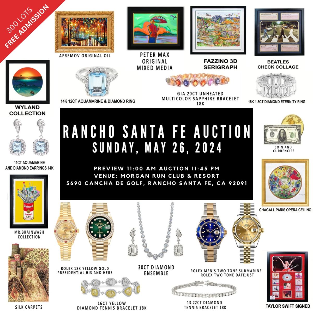 Rancho Santa Fe Auction