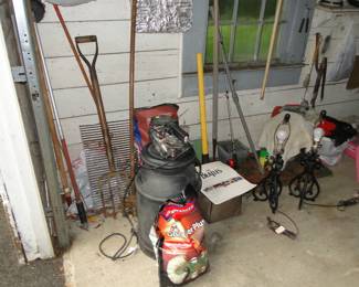 Milk Can, Yard Tools and more