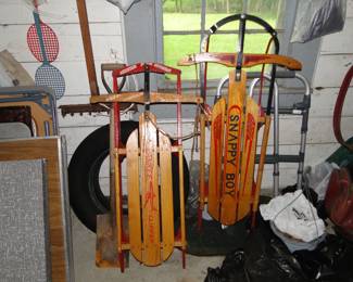 Snappy Boy and other sleds