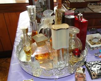 Vintage Dresser Tray and Perfumes
