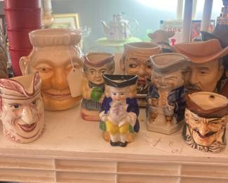 Collection of Toby Mugs