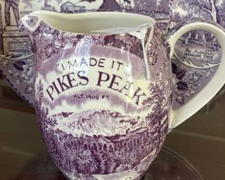 Purple transferware