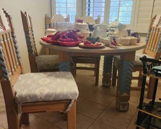 Southwest Table with 4 Chairs