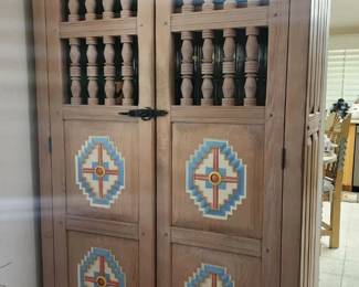 Southwest two Door Cabinet