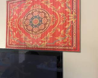 Bamboo Mat $20 - Buyer can remove from the wall.