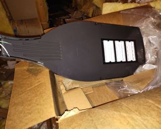 LED Street Lamps - $250 each. 7 available. Buyer responsible for muscle to move and load. One set of interior stairs.