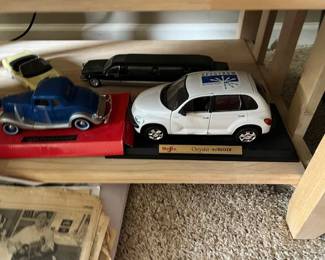 Blue model car - $5 Cadillac model - $10