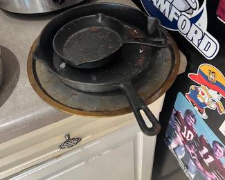 cast iron - $25 for both