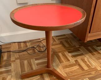 Vintage Hans Andersen Danish teak round side table