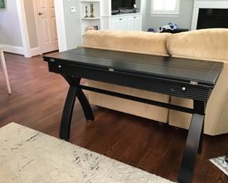 Fold out sofa table