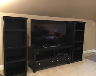 Multiple use shelving and TV stand