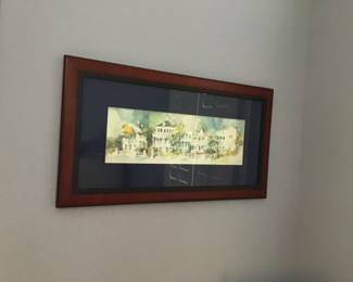 Signed art water colors