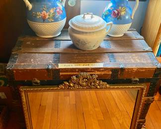 Antique Mirror / Pottery / Chamber Pot